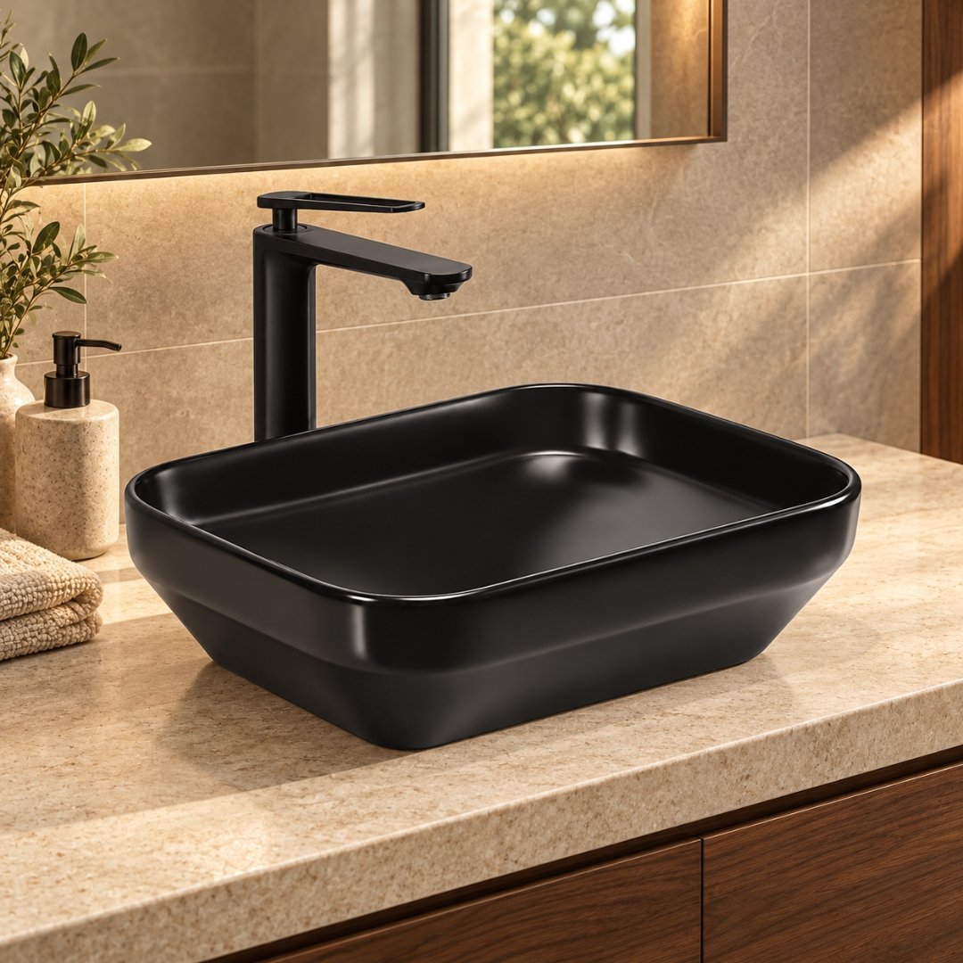 Sonet SIGNET BLACK (41), table top basin